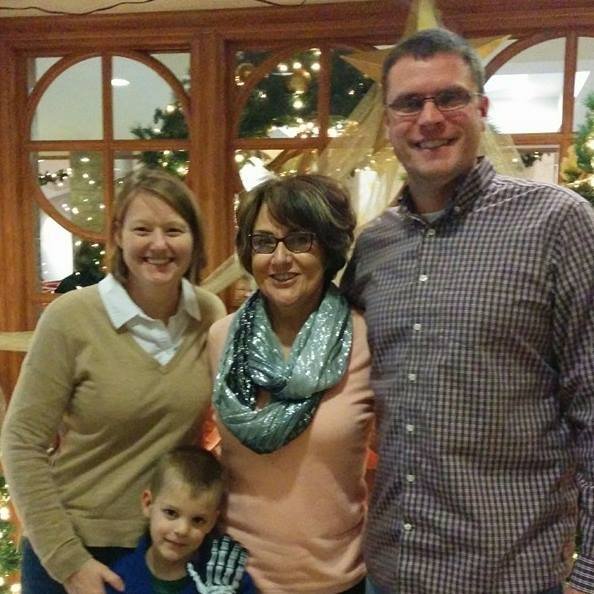 Family at church