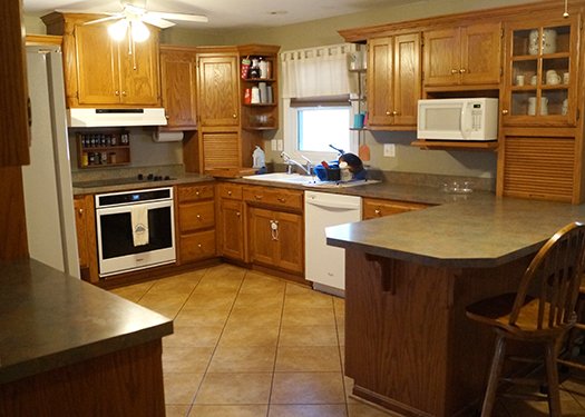 Kitchen of Future Caring Hearts and Hands of Columbia home
